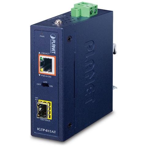 IGTP-815AT convertitore multimediale di rete 1000 Mbit /s Blu - Foto 1