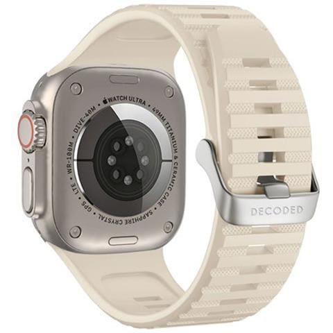 Cinturino Per Apple Watch 49 / 45 / 44 / 42 Mm In Silicone Ultra Traction, Bianco - Foto 1