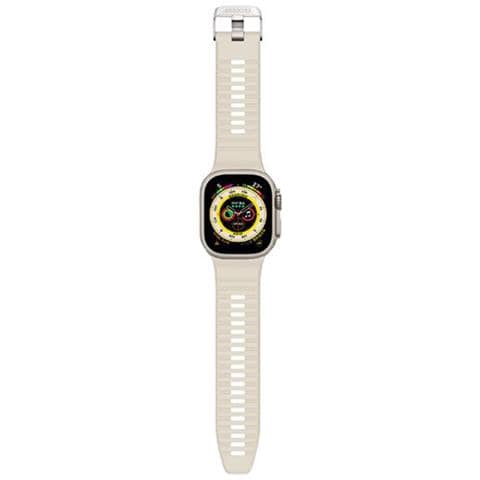 Cinturino Per Apple Watch 49 / 45 / 44 / 42 Mm In Silicone Ultra Traction, Bianco - Foto 2
