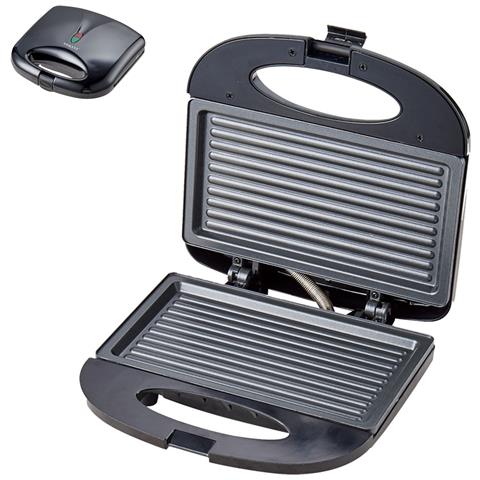 Grill Elettrico Portatile Da 750w. Area Di Cottura Antiaderente Con Chiusura A Clip E Luci Led. - Foto 1