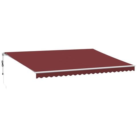 Tenda Da Sole Retrattile Automatica Bordò 500x350 Cm - Foto 2