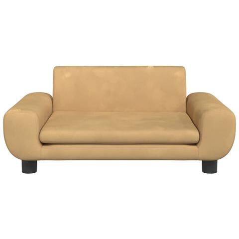 Divano Per Bambini Marrone 70x45x33 Cm In Velluto - Foto 3