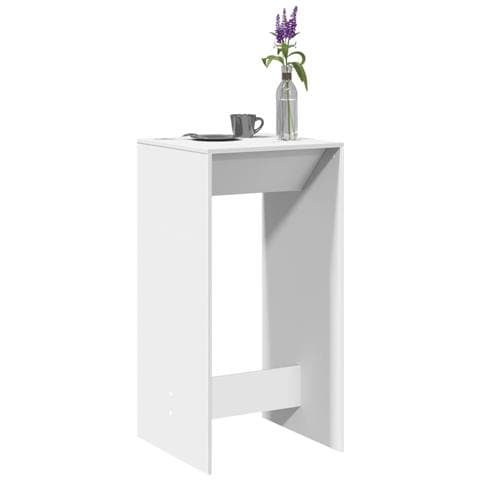 Tavolo Da Bar Bianco 51x50x103,5 Cm In Truciolato - Foto 1
