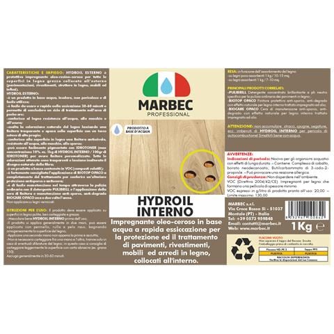 Hydroil Interno 1kgx6pz - Impregnante Per Legno - Foto 2