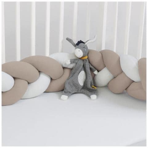 Treccia Paracolpi Per Culla E Lettino Tortora/bianca - Foto 1