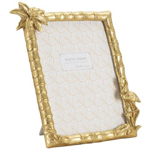 Portafoto Olistic 61 - Oro - Poliresina - 25x2,8x21 Cm - Foto 1