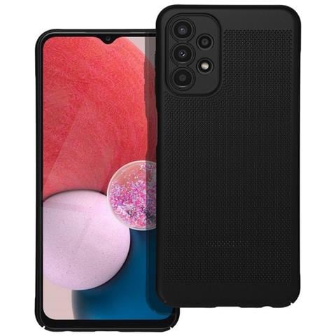 Custodia Back Cover Shell Rigida Antiscivolo Traforata Per Samsung Galaxy A13 4g Black - Foto 1