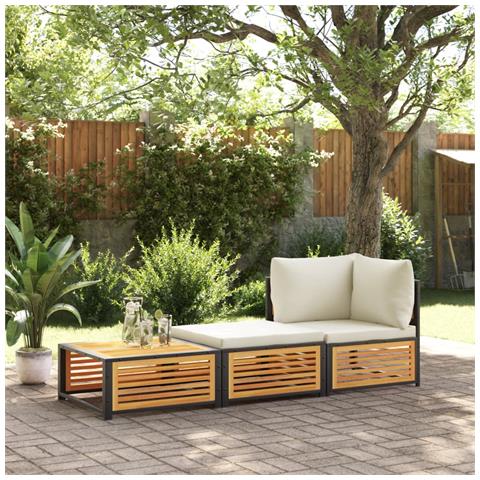 Lusso Casadino -  Tavolo Da Giardino Con Sgabello In Legno Massello Di Acacia - Foto 2