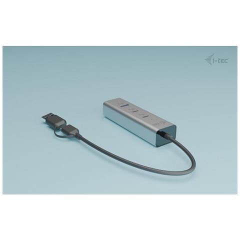 Metal Universal Charging HUB 2xUSB-C + 2x USB-A Port + Power Delivery 85W - Foto 2