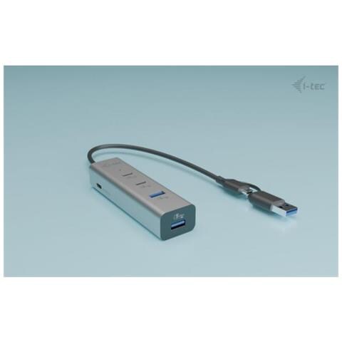 Metal Universal Charging HUB 2xUSB-C + 2x USB-A Port + Power Delivery 85W - Foto 3