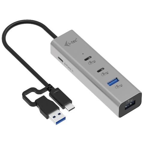 Metal Universal Charging HUB 2xUSB-C + 2x USB-A Port + Power Delivery 85W - Foto 1