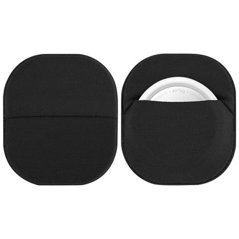 Elegante Custodia Protettiva In Tessuto Lycra Per Apple Airtags Black - Foto 1
