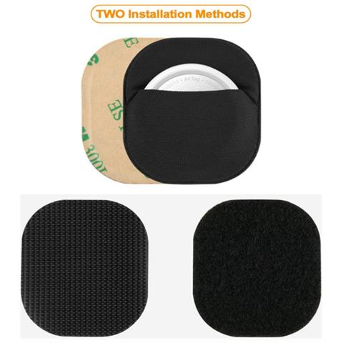 Elegante Custodia Protettiva In Tessuto Lycra Per Apple Airtags Black - Foto 2