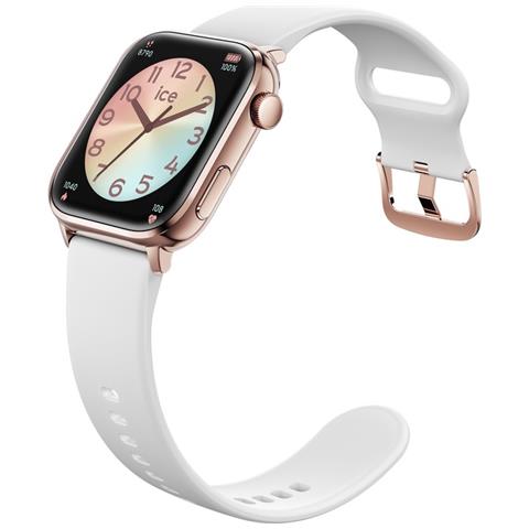 Orologio Connesso Amoled 1,96” Ipx6 Con Contapassi Modello Ice Smart 2.0, Bianco / Rosa - Foto 2