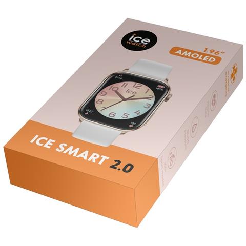 Orologio Connesso Amoled 1,96” Ipx6 Con Contapassi Modello Ice Smart 2.0, Bianco / Rosa - Foto 3