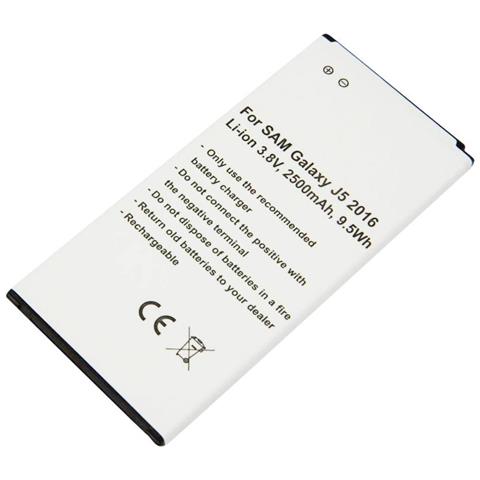 Batteria Di Ricambio Per Galaxy J5 2016 Sm-j510 3.8v 2500mah Li-ion - Foto 1