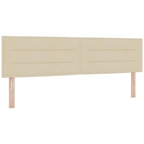 Testiera Design Lines Crema 180 cm Tessuto - Foto 1