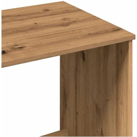 Scrivania Rovere Artigianale 100x50x75 cm in Legno Multistrato - Foto 9