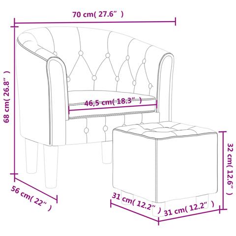 Poltrona Cabriolet con Poggiapiedi Giallo in Velluto - Foto 8
