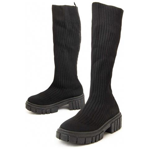 Stivale Con Piattaforma Botalan13 Nero. - Foto 1