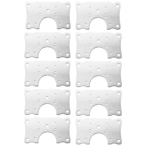 Piastra Di Riparazione Cerniera - 9x5 Cm 10-pack - Foto 1
