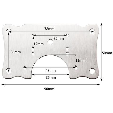 Piastra Di Riparazione Cerniera - 9x5 Cm 10-pack - Foto 5