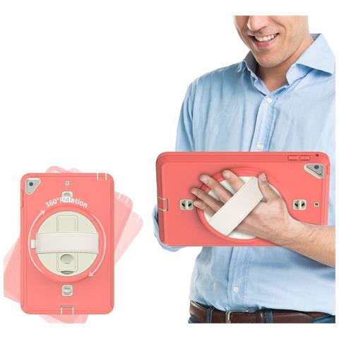 Custodia Per Ipad Mini 4/5 7,9"" Con Supporto E Tracolla Rosa - Foto 2