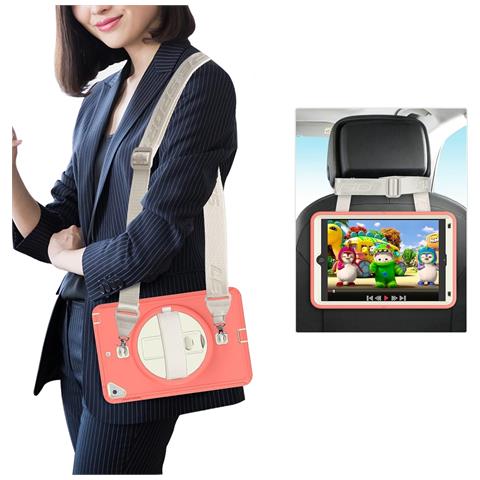 Custodia Per Ipad Mini 4/5 7,9"" Con Supporto E Tracolla Rosa - Foto 4