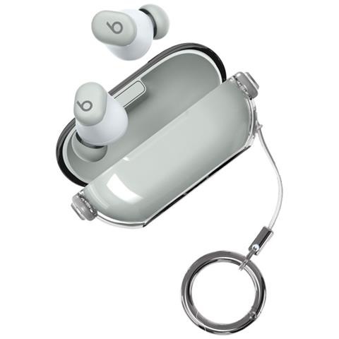Custodia Protettiva Compatibile Con Beats Solo Buds - Cover Trasparente Con Blocco In Pc Tpu Transparent Gray - Foto 2
