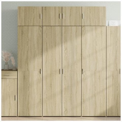 Armadietto Rovere Sonoma 80x42,5x225 cm in Truciolato - Foto 2