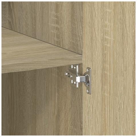 Armadietto Rovere Sonoma 80x42,5x225 cm in Truciolato - Foto 9