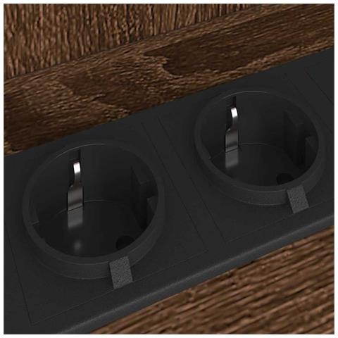 Armadio da Notte 2 pcs Rovere marrone 38 x 31 x 61 cm - Foto 9