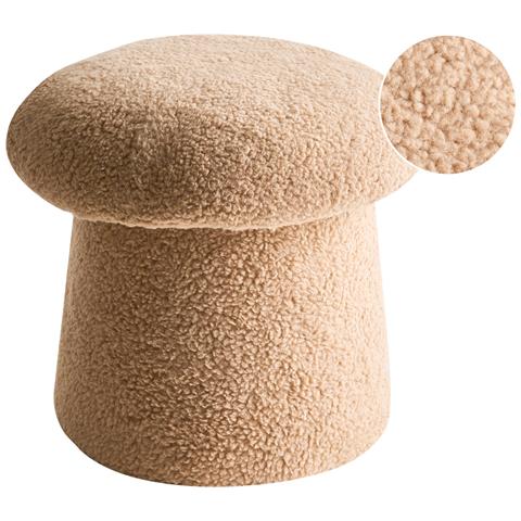 Pouf Eufaula Bouclé Beige - Foto 2