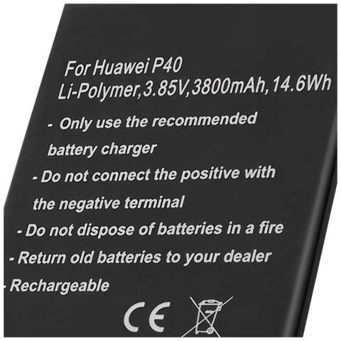 Batteria Li-polimero 3.85v Per Smartphone Compatibile Huawei P40 3800mah 14.6wh - Foto 4