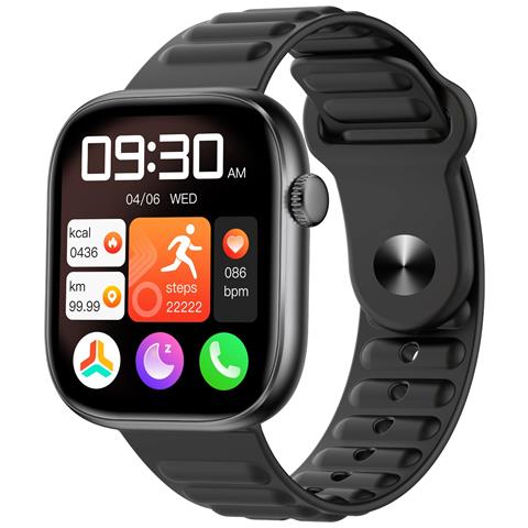 Smartwatch Multifunzionale Con Chiamata Bluetooth, Monitoraggio Frequenza Cardiaca E Sonno Black - Foto 1