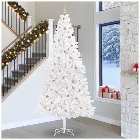 Albero di Natale artificiale Bianco 300 cm PVC e Acciaio - Foto 2