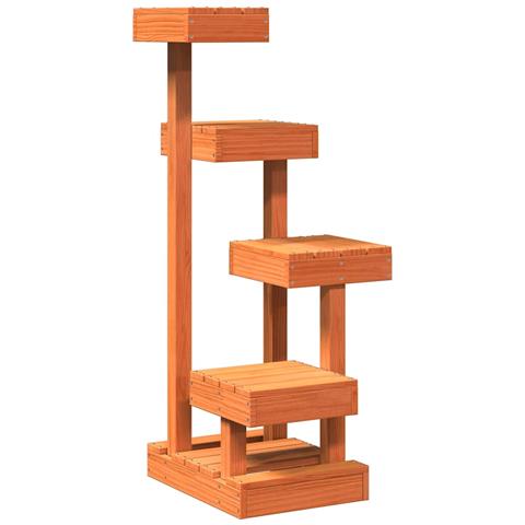 Albero per Gatti Marrone Cera 45,5x49x103 cm in Legno di Pino - Foto 1