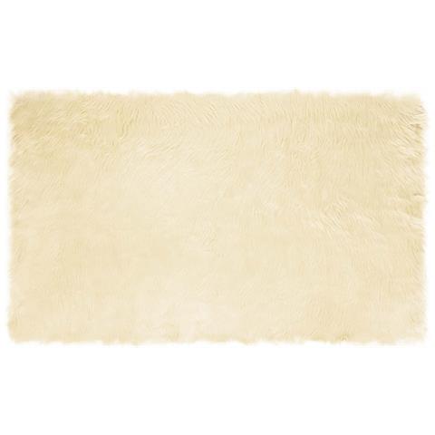 Tappeto Pecora Tafalla Crema 100 x 200 cm Poliestere - Foto 1