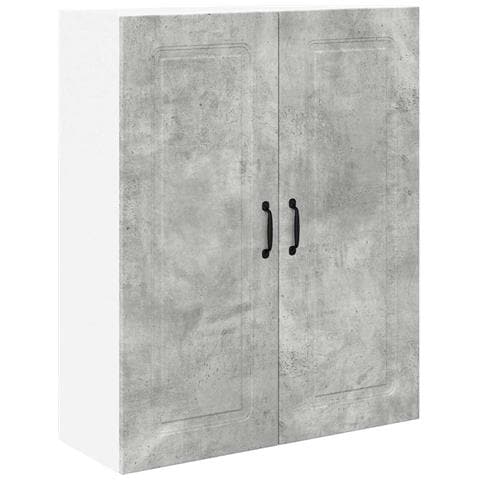 Pensile cucina con lo scaffale Grigio cemento 80 x 31 x 100 cm - Foto 1