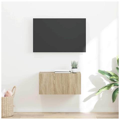 Mobile TV da parete Sonoma 60 x 31 x 29.5 cm Legno multistrato - Foto 2