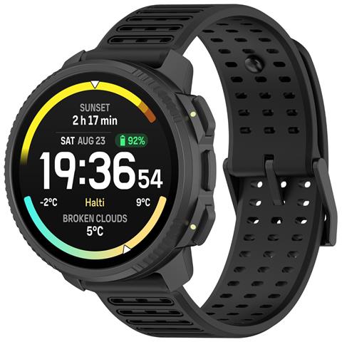 Cinturino In Silicone Liquido Da 22 Mm Compatibile Con Suunto Vertical 2 - Nero - Foto 4
