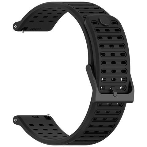 Cinturino In Silicone Liquido Da 22 Mm Compatibile Con Suunto Vertical 2 - Nero - Foto 1