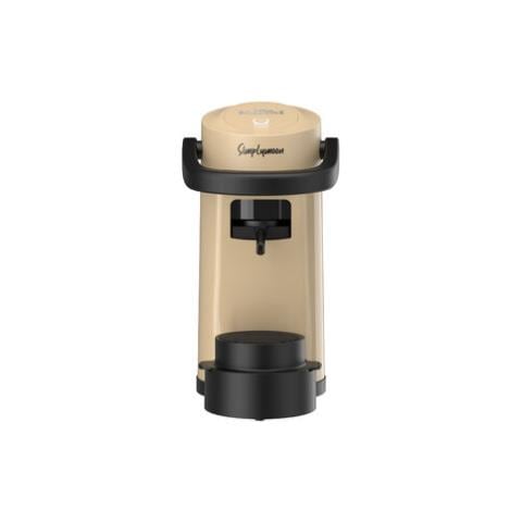 Simplymoon Macchina da Caffè a Cialde ESE 44mm - Multifunzione per Espresso, Infusi e Bevande Calde, Pressione 15 bar, Serbatoio 0.9L - Sabbia - Foto 1