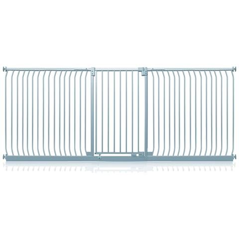 Safetots Cancelletto Di Sicurezza Elite Extra Alto, 271cm - 280cm, Grigio Opaco, Extra Alto Con 100cm Di Altezza - Foto 1