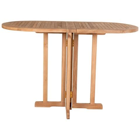 Tavolo Da Esterno Huelva In Teak Naturale 120x60x75 Cm - Foto 1