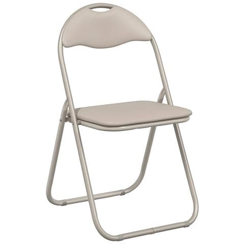 Sedia pieghevole 8 pcs Sabbia 48 x 43,5 x 81 cm Pelle Sintetica - Foto 1