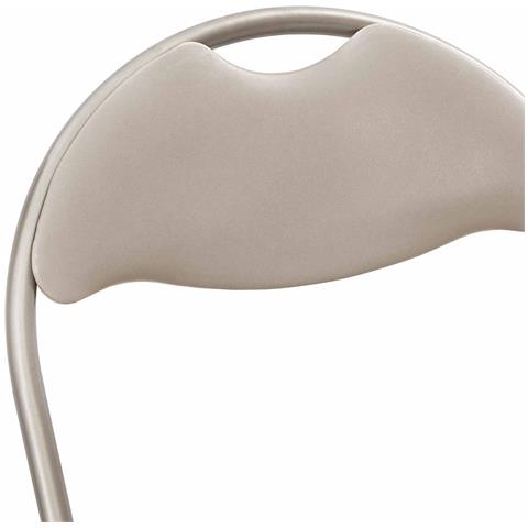 Sedia pieghevole 8 pcs Sabbia 48 x 43,5 x 81 cm Pelle Sintetica - Foto 9