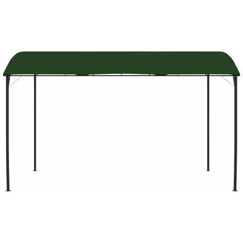 Gazebo 4 x 3 x 2,55 m Verde Tessuto e Alluminio 180 gsm - Foto 2