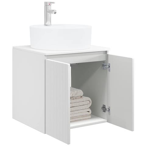 Mobile Lavabo da Parete Bianco 49,5 x 44,5 x 65 cm - Foto 2