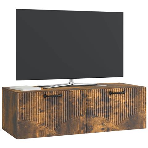 Mobile Porta TV da Muro Rovere Fumo 98 x 41 x 30 cm - Foto 2